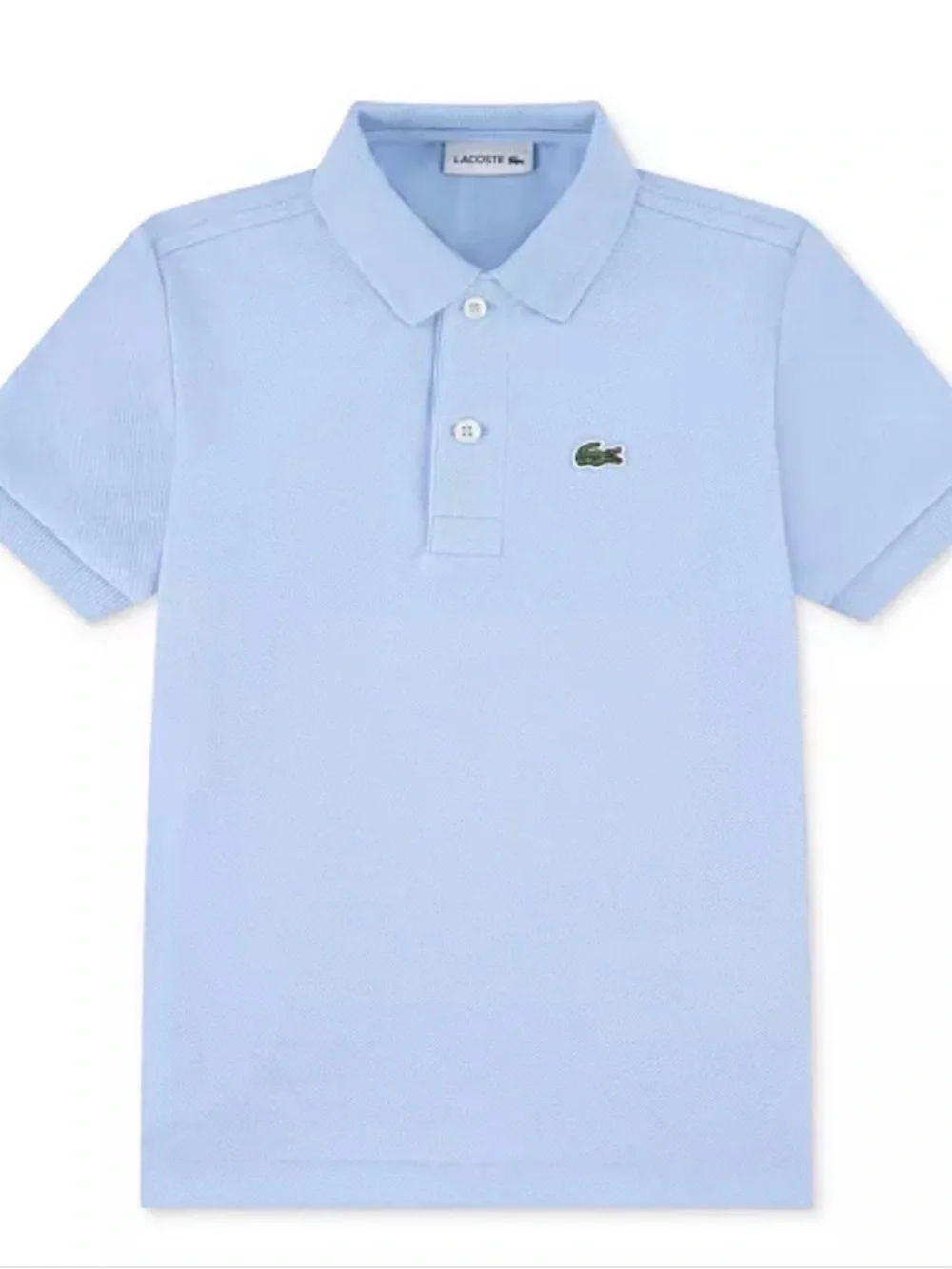 Lacoste Polo Shirt Vintage Blue Boys Size 6A Small 6/7 - Picture 1 of 5